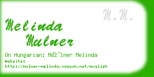 melinda mulner business card